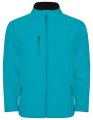 Kinder Softshell Jas Nebraska Roly SS6436 Aquamarine